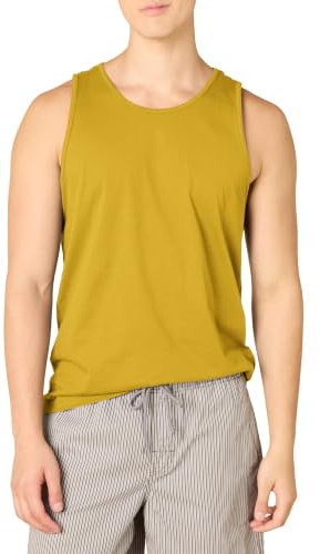 Amazon Essentials Camiseta de Tirantes de Ajuste Normal Hombre, Amarillo Mostaza Claro, XL