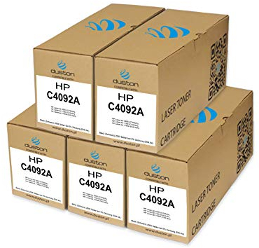 duston 5X C4092A, 92A Schwarz Toner kompatibel mit HP Laserjet 1100 3200