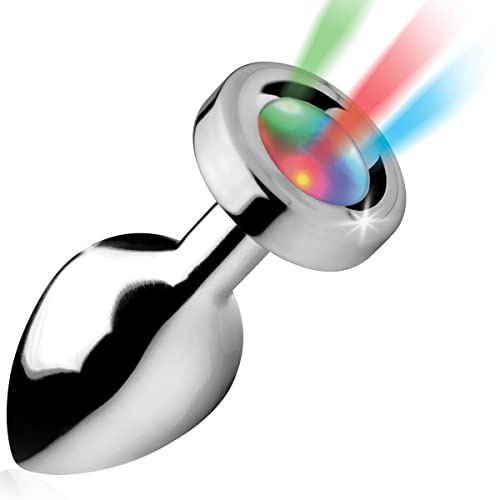Light Up LED Glowing Anal Butt Plug Body Safe Medium