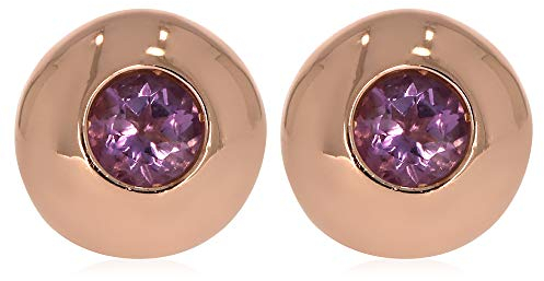 XEN Ohrstecker mit Pink Amethyst ca. 0,60 ct. rosèvergoldet