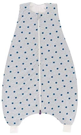 Träumeland LIEBMICH Schlafsack to Go, Größe 80, Design Sternentraum blau - mit doppelt regulierbarer Belüftung | sicheres gehen und Bewegungsfreiheit beim Schlafen
