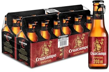 Cruzcampo Especial Cerveza Lager Caja 4 Packs Botella, 6 x 20cl