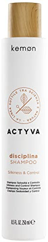 Kemon - Actyva Disziplin Shampoo, feuchtigkeitsspendend und entwirrend für krauses Haar, mit Hyaluronsäure und Mandelöl, Seideneffekt - 250 ml