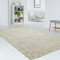 Taracarpet gewalkter exklusiver Hand-Web-Teppich handgewebter Teppich aus Wolle mit SCHWARZER Kette 090x160 cm Grau-Beige