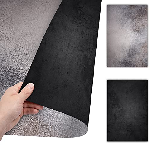 Lens-Aid 2-in-1 Foto Hintergrund BZW. Untergrund für Tisch und Rückwand: Flatlay Tabletop Background Design für Fotostudio (31)