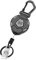 MNGARISTA Porte-clés rétractable, porte-badge mousqueton robuste, bobine de badge d'identification tactique avec cordon rétractable en acier de 80 cm, 226 g