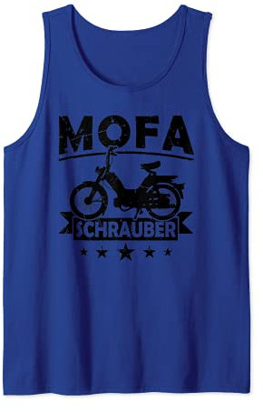 Mofa Schrauber Moped Mofafahrer Mofa Roller Zweitakt 25 km/h Tank Top