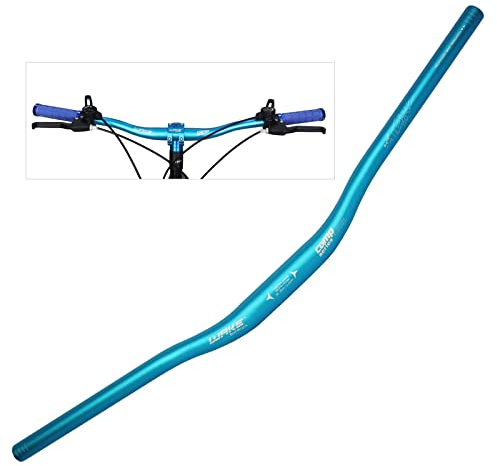 WAKE Fahrrad Lenker 31.8MM Aluminiumlegierung MTB Lenker Riser Bar für Mountainbike 780MM,Blau