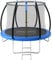 MONZANA® Trampoline | 8 FT Diameter | 244cm | Enclosure Net | Safety Kids | Ladder Children Toddler Outdoor Netting | Weatherproof | Heavy Duty | Steel Frame