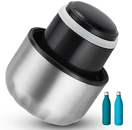 GeeRic Original Thermal Bottle Cap 1 Liter / 750ML Lid in Stainless Steel Replacement Bottle Cap for Leakproof Water Bottle Universal Lid Inner Diameter :41MM