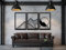 VAILLA Berge Holzdekoration, Wandbild aus Holz, Wand deko in Schwarz Gold, 3D Bilder, Wandtatoo Home Wall Art Dekoration, Wandaufkleber, Moderne, für Zuhause Büro Schlafzimmer, Wohnzimmer