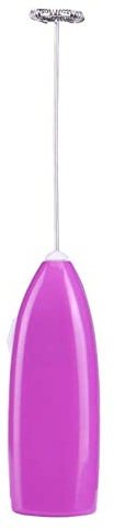 Handheld Whisk, Small Stainless Steel Electric Whisk with Low-Noise, Battery-Operated Milk Frother, Multifunction Coffee Whisker for Latte, Cappuccino, Hot Chocolate, Egg Beating