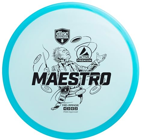 Discmania Premium Line Maestro Mid Range Disc Golf, Uni, Erwachsene, Blau, Einheitsgröße