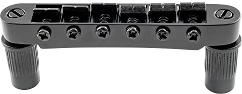 Wilkinson M Series 52mm Breiter Style Tune-O-Matic Bridge Steg für Les Paul SG Style E-Gitarre, Schwarz