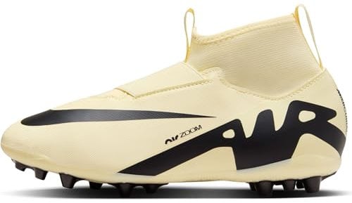NIKE Jr Zoom Superfly 9 Academy AG, Botas de fútbol, Lemonade Black, 36.5 EU