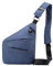 Anti Diebstahl Tasche Damen Diebstahlsichere Reisetasche Tasche Diebstahlsicher Brusttasche Sichere Tasche Anti Theft Travel Bag Flex Tasche Umhängetasche Bodybag Rechtshänder (Blau)