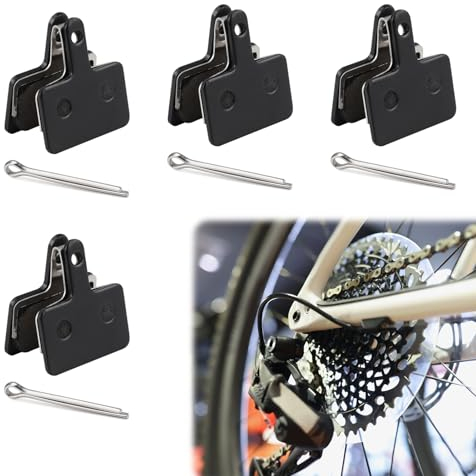 4 Stück Bremsbeläge Fahrrad, Scheibenbremsbeläge Set für B01S B03S B05S, High Performance Resin, Kompatibel Mit Vielen Bremssystemen, für M525/M495/M475/M465/C501