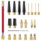 Juyibaao 33 Stück Fahrradventil Adapter Set, Autoventil Adapter und Französisches Ventil Adapter mit Sortierbox, Luftpumpe Adapter, Ballnadel und Kompressor Ventiladapter DV SV AV