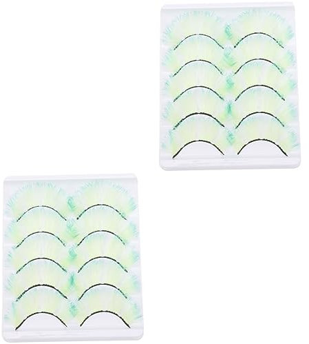 Healeved 10paires Faux Fluorescents Pour Et Réutilisables Et Faciles à Appliquer