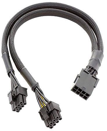 YIZITU 8Pin 8Pin (6+2P) PCIExpress Grafikkarte 8pin (6Pin + 2Pin) PCIE Verlängerung 22CM Grafikkarte