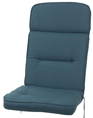 KETTtex Auflage Hochlehner Alicante 2312 Petrol 120x50x8 cm wasserabweisend lichtecht Olefin