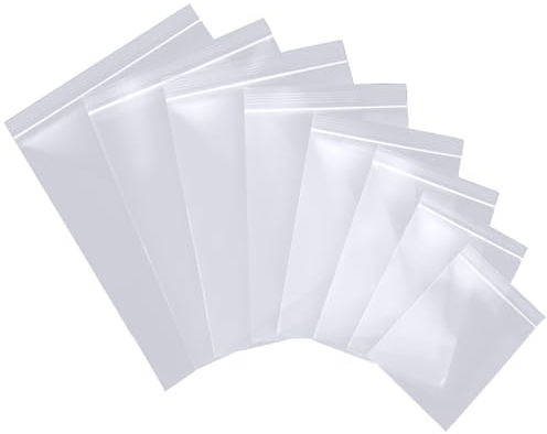 Zip Beutel Plastiktüten Druckverschlussbeutel Plastikbeutel Verschließbar Anwendbar Ornamente, Hardware, Elektronische Bauteile Aufbewahrung usw. 8x12cm 240Stk