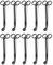 JULWHISPER Lot de 10 coupe-mèches de bougie, 17,8 cm en vrac bon marché - Accessoires de bougie - Noir