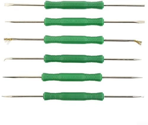 HEIBTENY Löthilfe-Werkzeugsatz Für Die Reinigung Und Reparatur Von Leiterplatten, Kompakt, 6-teilig