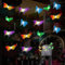 Solar Schmetterling Lichterkette,3.5M 10 LED Lichterkette Schmetterling Aussen mit Solarpanel,LED Farbig 8 Modi Auto Ein und Ausschalten,Solar Lichterkette Außen,für Garten,Weihnachten Dekoration