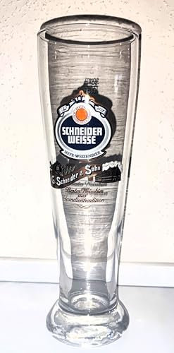 Rahm Bierglas/Schneider Weisse/Weißbierglas/Glas / 1 x 0,5 Liter/Weizenbierglas/Gläser