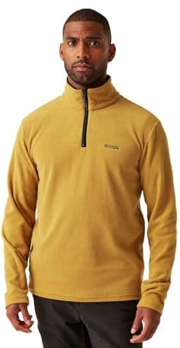 Regatta Thompson Mens Half Zip Fleece Mustard