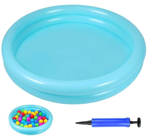 Piscine Pataugeoire Gonflable pour Enfant 60 x 12cm - pour Jardin D'été Intérieur et Extérieur