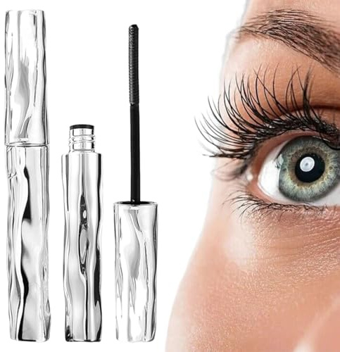 DOVBAN 2pcs Metal Mascara,3D Curling Eyelash Iron,Mas Cara Mit Metallbürste,Tubing Mascara Mit Metallbürste,Volumengebende Mas-Cara Wimperntusche,Wasserfest Schnell Trocknend Und Wischfest