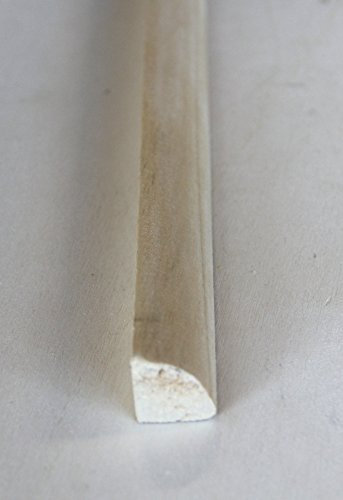 Hobby Legno - Quarto Di Tondo In Legno Massello Ayous Non Trattato mm. 20X20X3000 (Prezzo Per ml. 15)