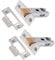 XFORT Tubular Latch, Polished Chrome, Tubular Door Latch for Internal Wooden Doors, (2 Pack, 75mm)