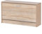FineBuy Schuhbank Split mit Sitzfläche Schuhkipper Holz 80 x 47 x 24 cm, Flurbank klein geschlossen, Sitzbank schmal Flur mit Stauraum, Schuhschrank einzeln Garderobenbank Bank Flurmöbel