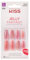 KISS Jelly Fantasy Collection, Be Jelly, Long Length Translucent Sculpted Nails, Includes 28 False Nails, Nail Glue, Nail File, and Manicure Stick