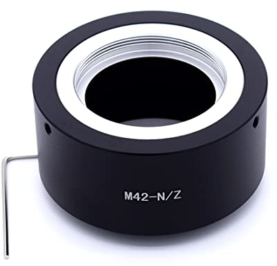 M42-Niko Z Anello adattatore,per obiettivo M42 (42 x 1 mm) con attacco a vite compatibile con Nik Z7 e Z6 senza specchio.M42 to Niko Z Lens adattatore