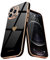 Teageo for iPhone 12 Pro Max Case Cute Heart Pattern for Women Girls Slim Luxury Bling Plating Soft TPU Anti-Scratch Shockproof Bumper Phone Case for iPhone 12 Pro Max, Black