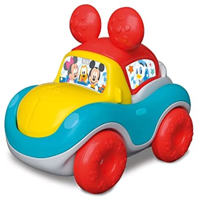 Clementoni 17722 Disney Baby – Puzzle-Auto, buntes Spielzeugauto zum Zusammenbauen, dreidimensionales Puzzle für Kleinkinder, Kinderspielzeug ab 6 Monaten, Multi-Coloured, Medio