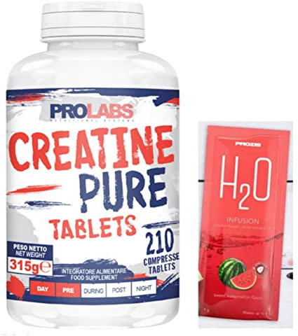 Prolabs Creatine Pure Tablets 210 compresse da 1 gr + Omaggio Prozis H2o - creatina monoidrato compresse