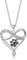 CASSIECA 925 Sterling Silber Herz Halskette Tier Welpe Hund Katze Haustier Pfote Druckenfür Damen Mädchen Anhänger Halskette Unendlichkeit Kristalle Charme Halskette Weihnachten Geschenk Valentinstag