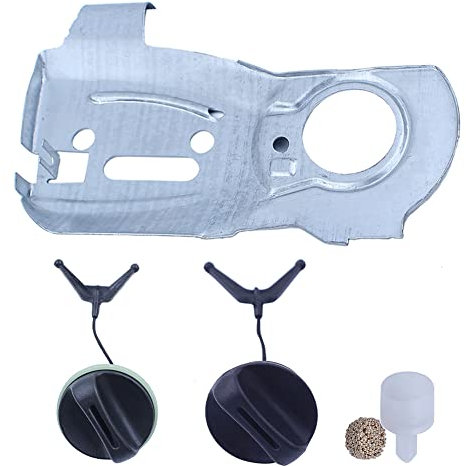 Gubeter Kit Tappi sfiato sfiato Serbatoio Piastra Pompa Olio, per Motosega per Husqvarna 340 345 350, 503875701, 503 87 57 01, 537215202, 537 21 52 02, 503903901, 503 90 39 01