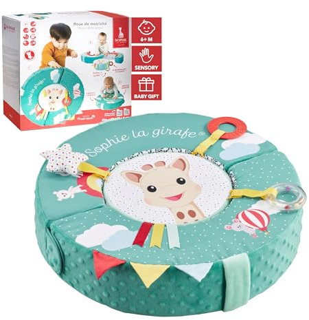 Sophie la Girafe - Roue de motricité - Découverte des textures et activités d'eveil - dés 6 mois et + Developpe les sens de bébé