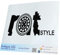 INDIGOS UG Auto Aufkleber Auto - 300x143 mm - Rat Style schwarz - Selbstklebender Sticker für Auto, Fenster, Bus oder LKW - UV-beständig & wetterfest
