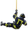 Weihnachtsbaum Feuerwehrmann Acryl Ornamente, 1 Stück Feuerwehrmann Weihnachtsschmuck, Feuerwehrmann Acryl Ornamente Zum Aufhängen, Weihnachtsdeko Feiertagsdekoration für Wandfenster (A-H, One Size)