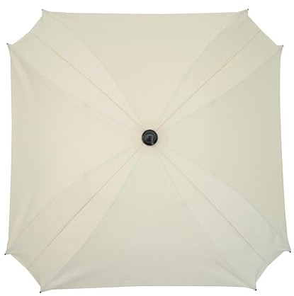 Skyline Ombrelle Parapluie pour Poussette Universelle Accessoire Zertifikat Anti UV 50+ Protection Soleil Adaptateur Parasol Diamètre 70 cm Blanc crème