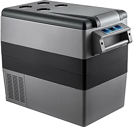 Réfrigérateur de Voiture, 22L 35L 45L 55L Mini réfrigérateur Portable de Voiture congélateur 12 24 V DC 110-240 V AC électrique Petit compresseur de réfrigérateur cosmétique