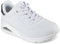 Skechers Damen UNO-Shimmer Away Sneaker, Weiß/Silber, 36.5 EU