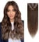 Rich Choices Clip in Extensions Echthaar 8 Stück Clip Extensions 40cm #4 Mittelbraun Haarverlängerung Echthaar Remy Seidig Gerade Invisible Clip ins Haar Extensions Natürlich - Dünne Tressen